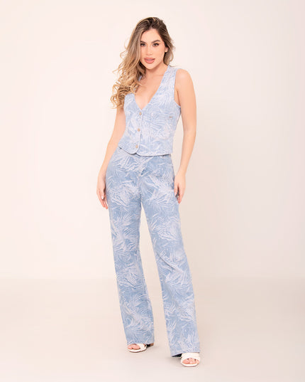 Chaleco Denim claro