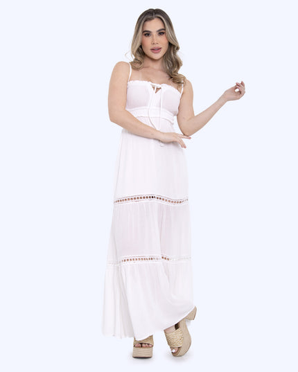 Vestido largo blanco