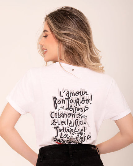 Camiseta Blanca con estampado