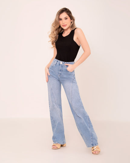 Blusa tipo halter negra