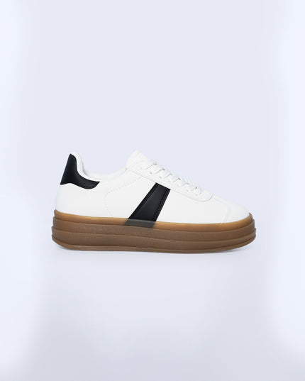 Tenis Plataforma blanco
