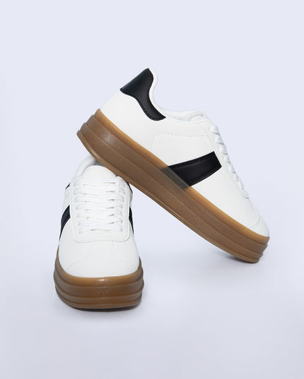 Tenis Plataforma blanco