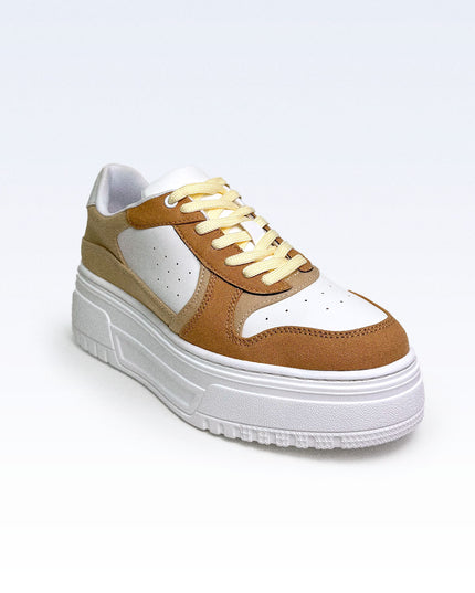 Tenis plataforma mocca