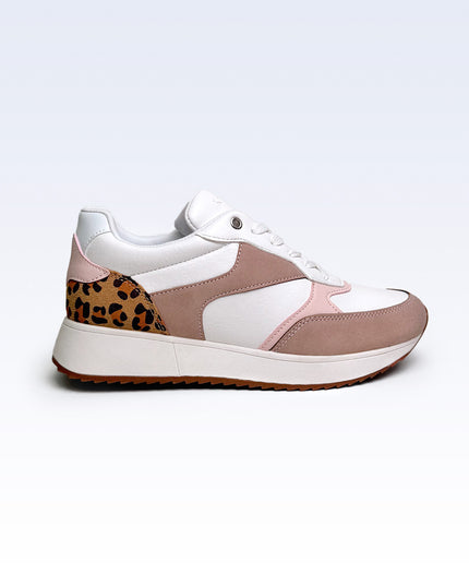 Zapatilla animal print rosa