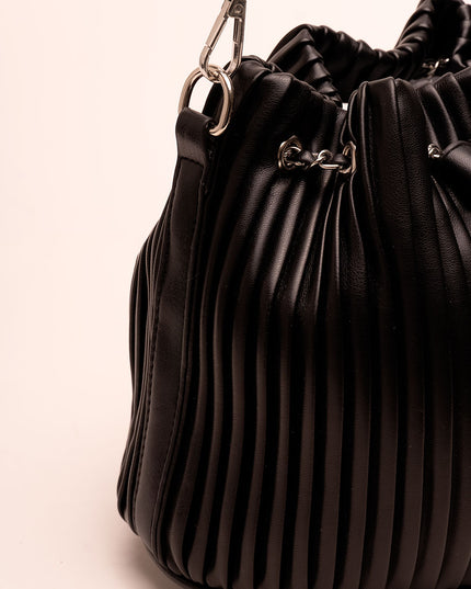 Bolso Hombro tipo bucket negro