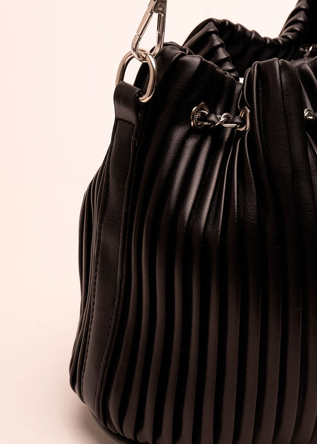 Bolso Hombro tipo bucket negro
