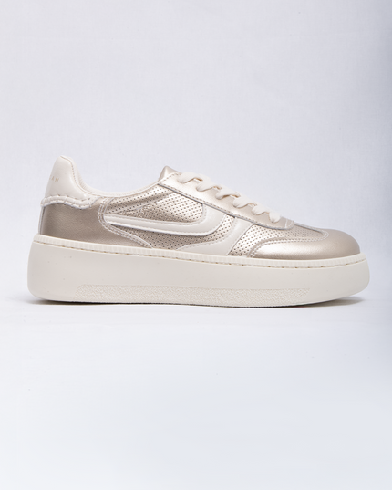 Zapatilla Urbana  plataforma champagne