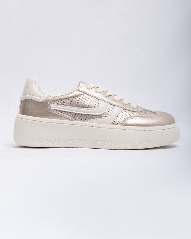 Zapatilla Urbana  plataforma champagne