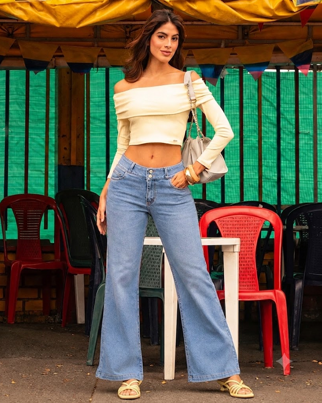Set Blusa de Hombros Descubiertos y Jean — KanCan, imagen 2 de 3