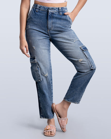 Jean Cargo Momfit