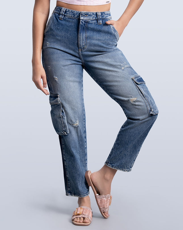 Jean Cargo Momfit