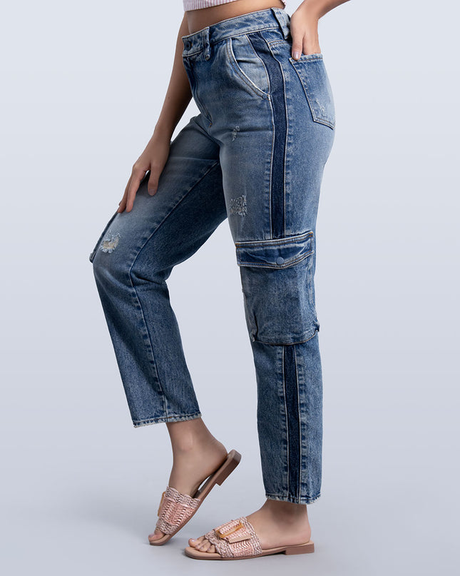 Jean Cargo Momfit