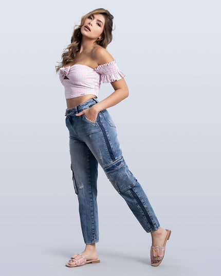 Jean Cargo Momfit