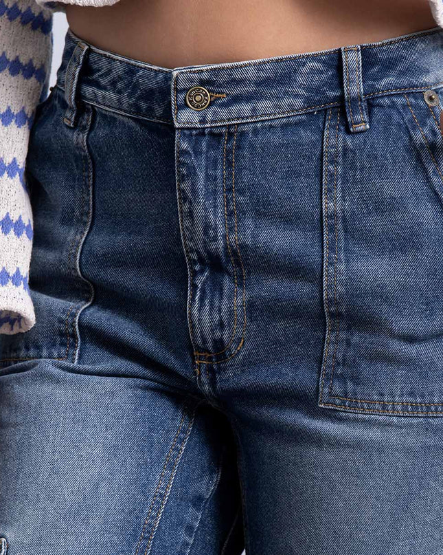 Jean Cargo tiro alto vintage