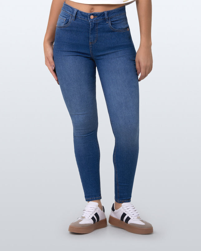 Jean Skinny tiro medio