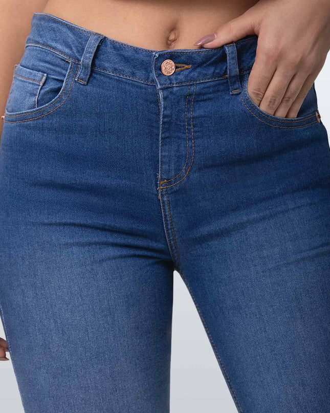 Jean Skinny tiro medio