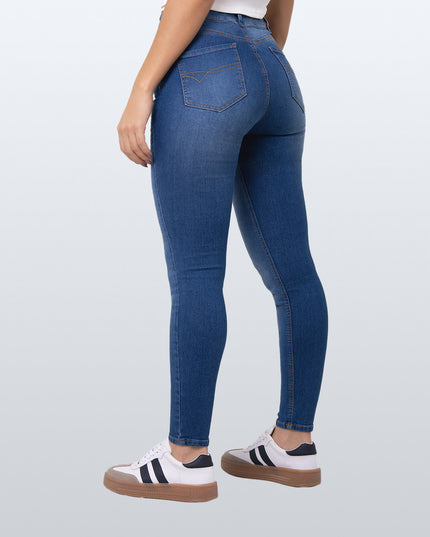 Jean Skinny tiro medio