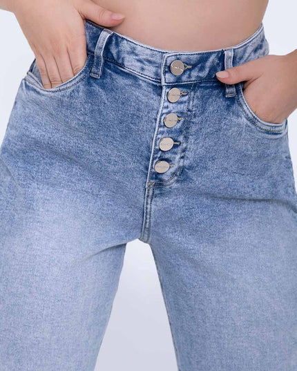 Jean Momfit claro tiro alto