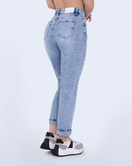Jean Momfit claro tiro alto