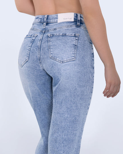 Jean Momfit claro tiro alto