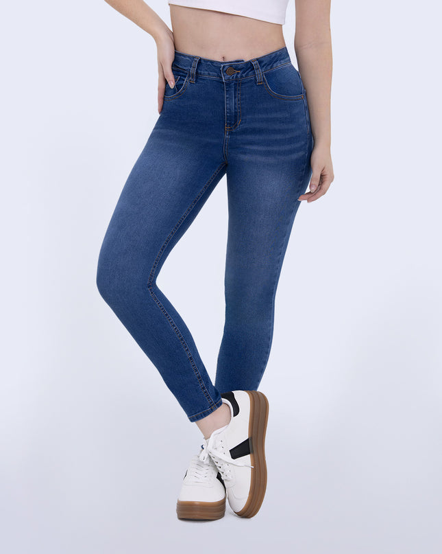 Jean Skinny tiro medio