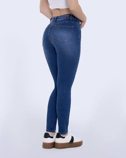 Jean Skinny tiro medio