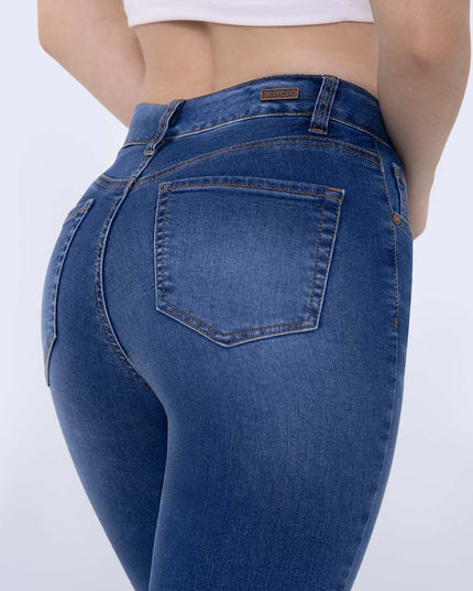 Jean Skinny tiro medio