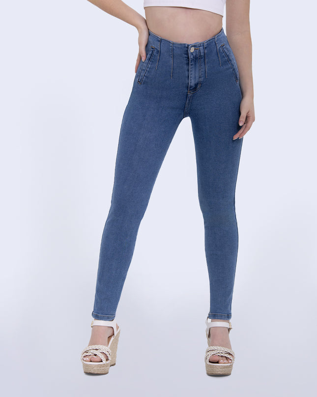 Jeggins claro tiro alto