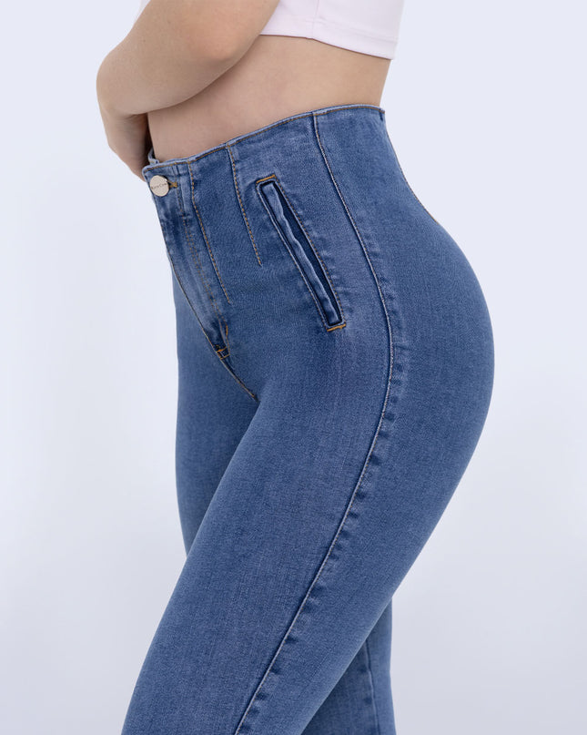 Jeggins claro tiro alto