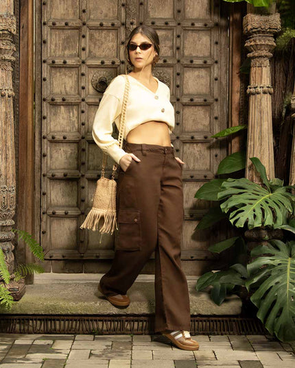 Pantalon Cargo cafe