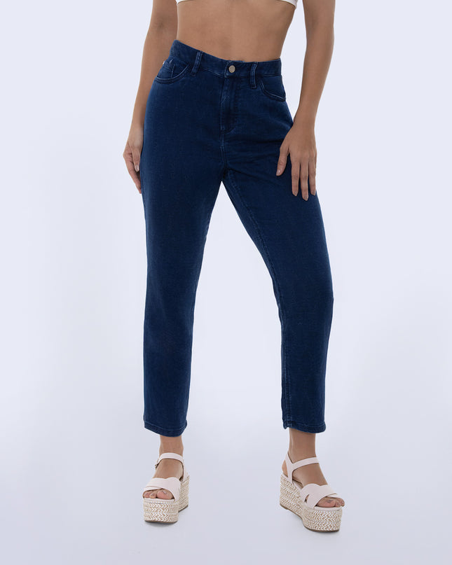Jean Momfit claro stretch