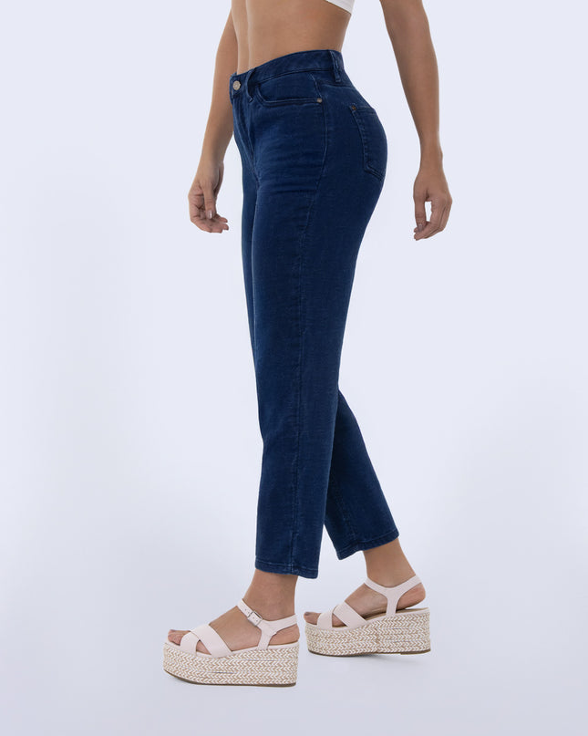 Jean Momfit claro stretch