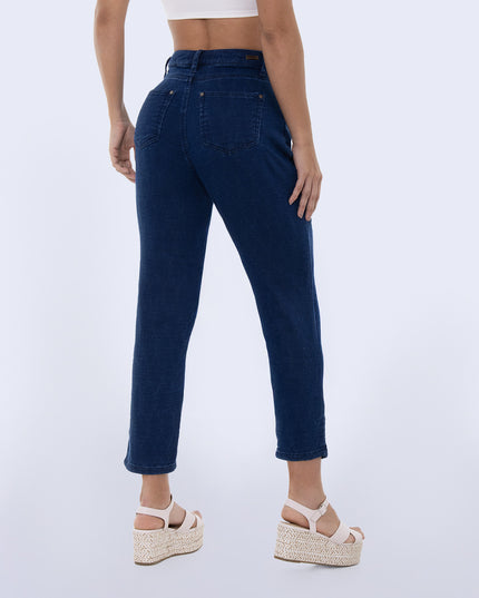 Jean Momfit claro stretch