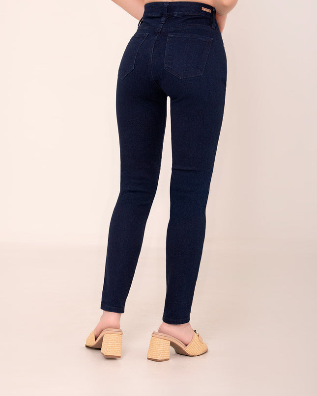 Jean Skinny oscuro tiro alto