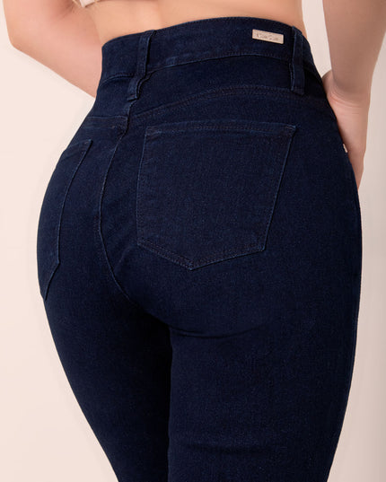 Jean Skinny oscuro tiro alto