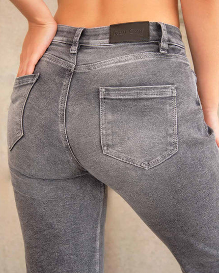 Jean Momfit gris