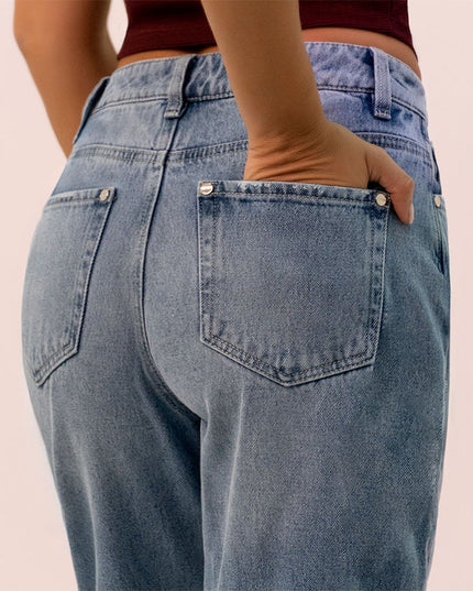 Jean Straight tiro alto