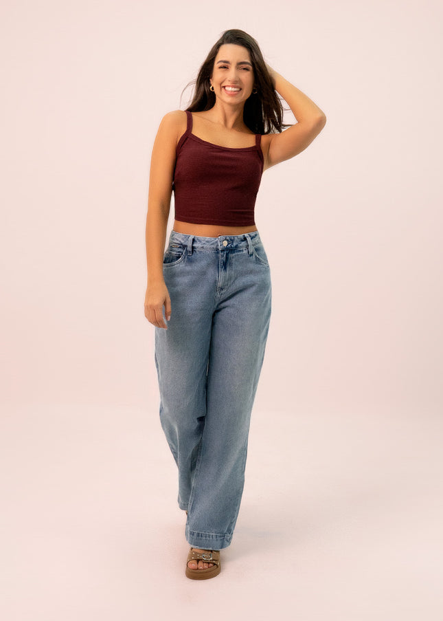 Jean Straight tiro alto