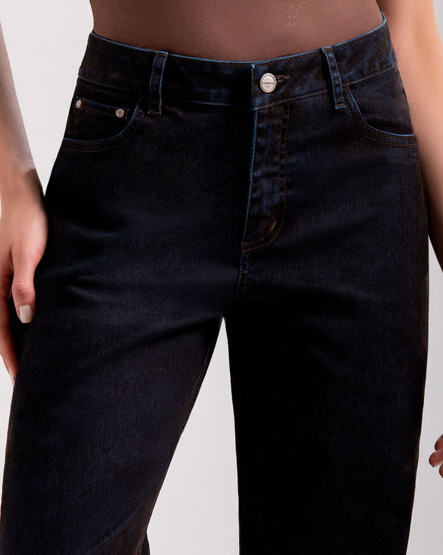 Jean Straight tiro alto oscuro