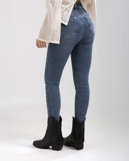 Jean Skinny tiro alto