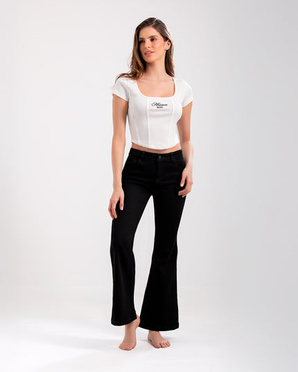 Jean Flare negro