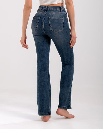 Jean Clasico Bota Recta tiro alto