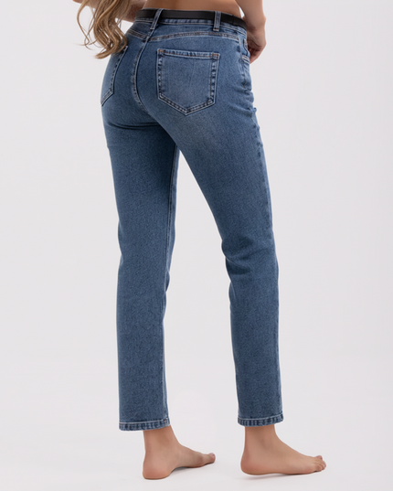 Jean  NewMomfit tiro alto.