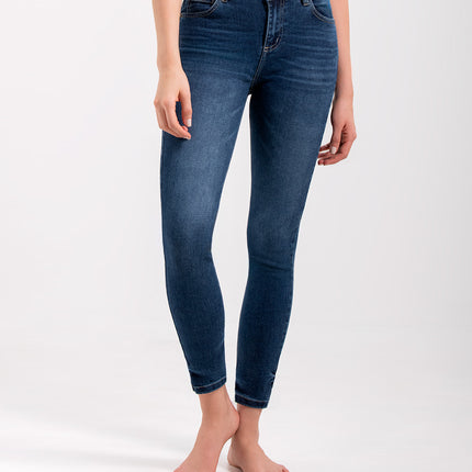 Jean Skinny Oscuro con Desgaste en Bota — KanCan, imagen 3 de 4