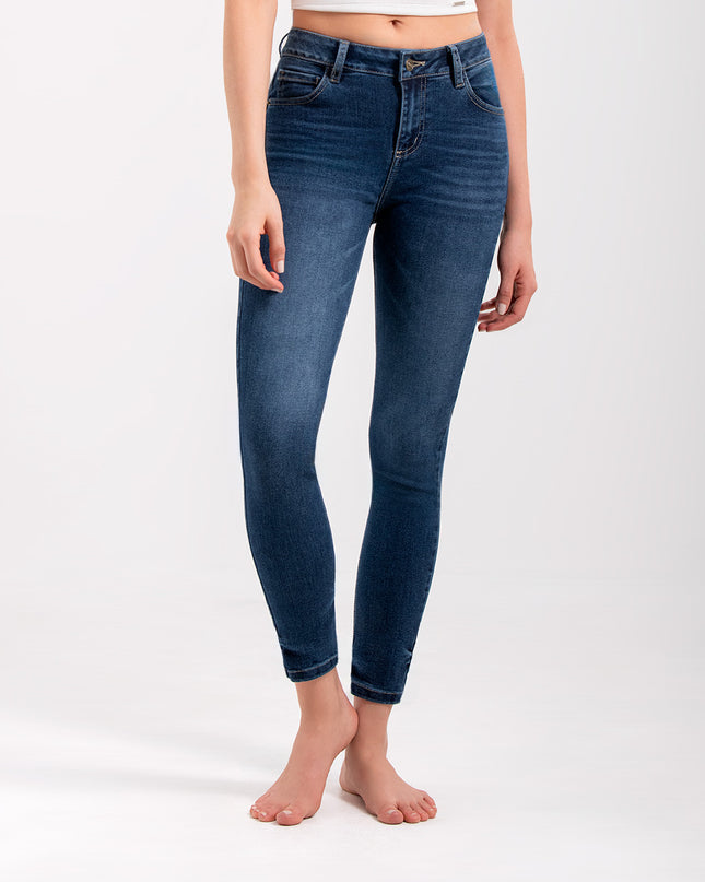 Jean Skinny Oscuro con Desgaste en Bota — KanCan, imagen 3 de 4