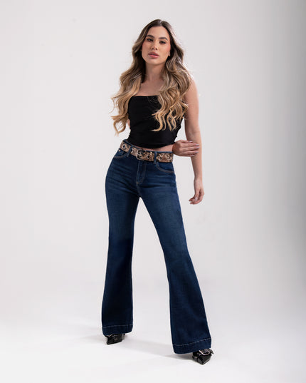 Jean Semicampana oscuro tiro alto