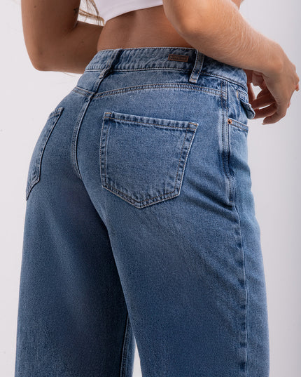 Jean Straight tiro medio.