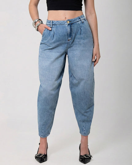 Jean Barrel Azul Medio