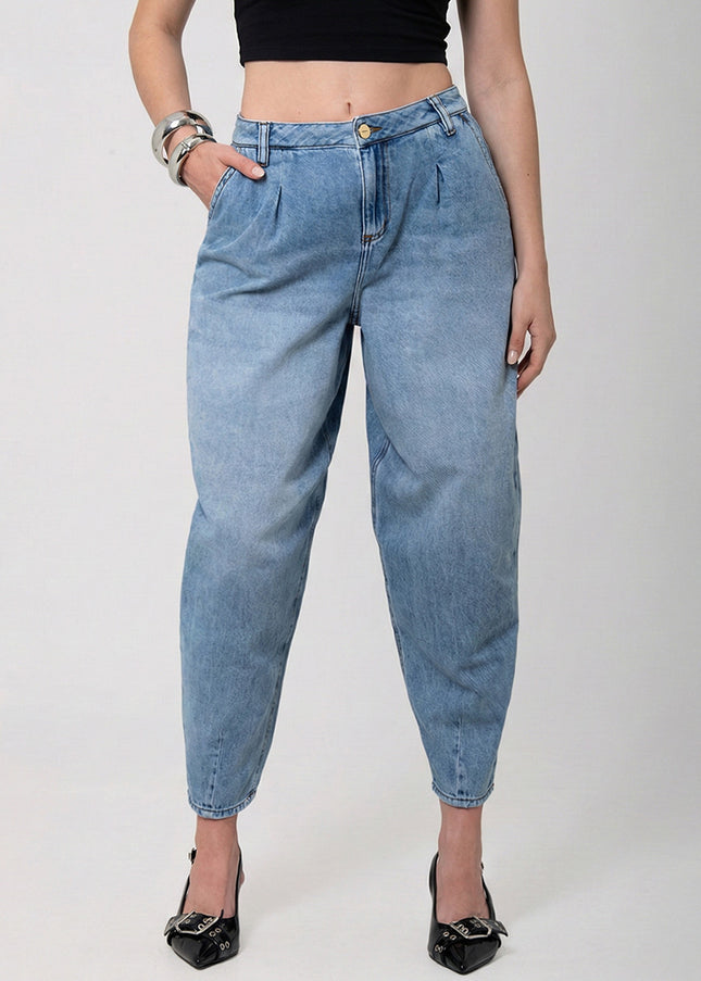 Jean Barrel Azul Medio