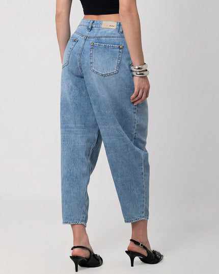 Jean Barrel Azul Medio